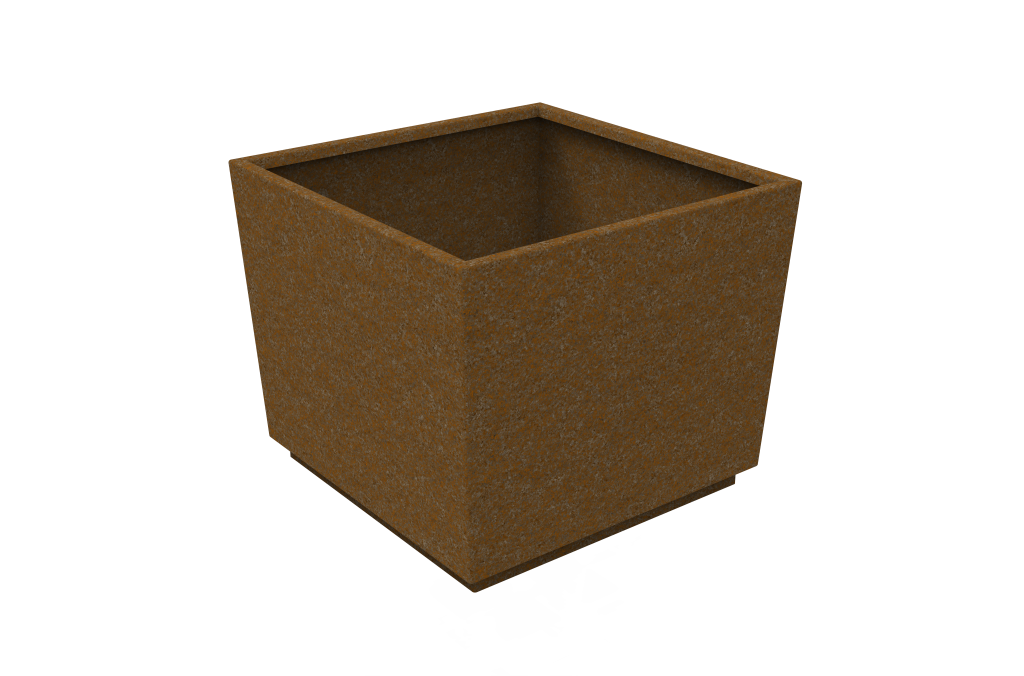 Corten steel planters 3mm weathering steel with natural rust patina by Metal Planters UK