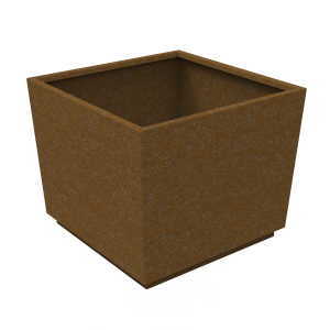 Corten steel planters 3mm weathering steel with natural rust patina by Metal Planters UK