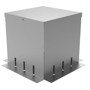 Parapet inspection chamber aluminium – modular green roof drainage access by Metal Planters