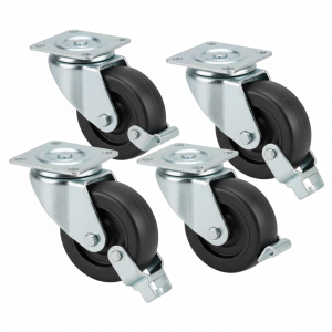 Lockable planter wheels set of 4 heavy duty